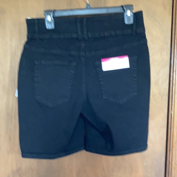 Faith Jeans high rise Bermuda jean denim short bling button 16 P - Picture 14 of 16